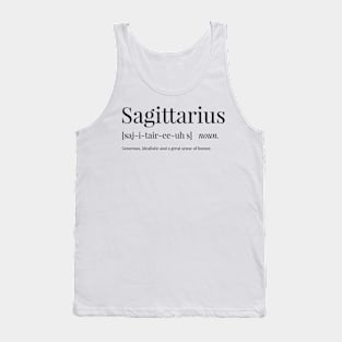 Sagittarius Definition Tank Top